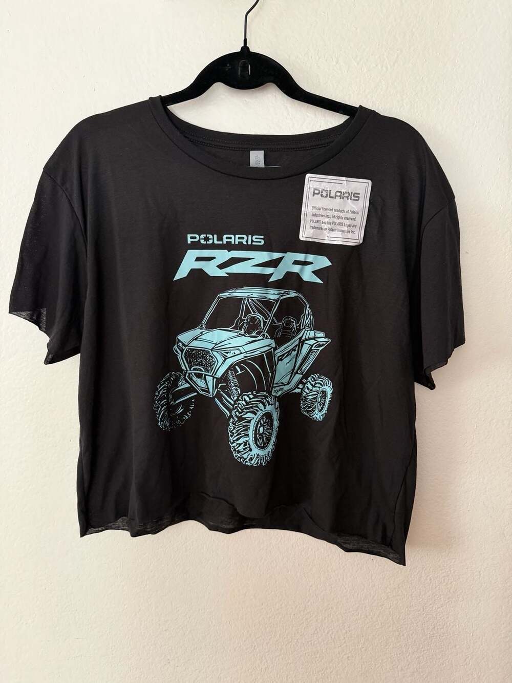 Next Level Apparel Polaris RZR Crop Top Size XXL Black Offroad T-Shirt